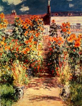 Claude Oscar Monet : The Steps At Vetheuil